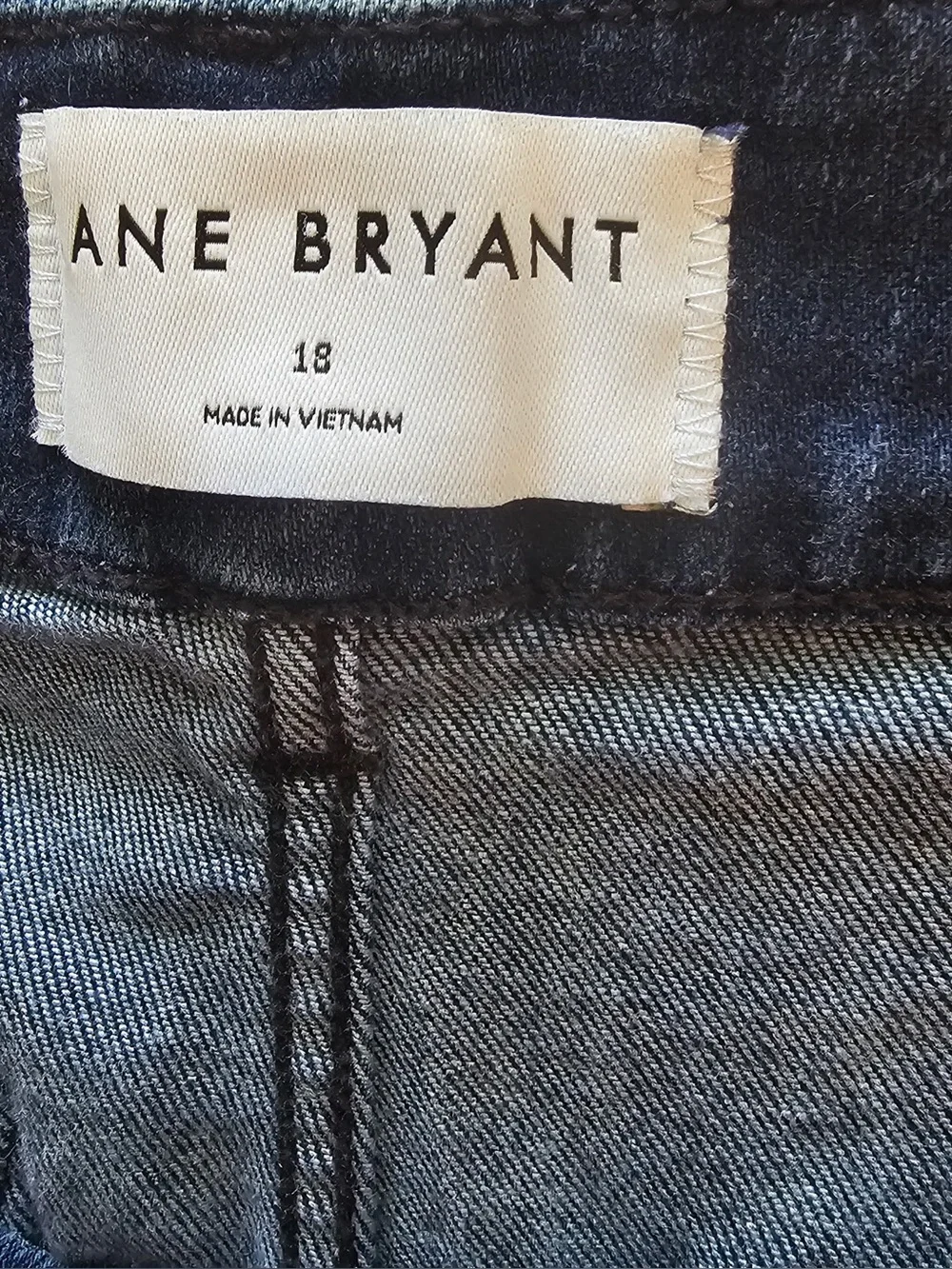 Womens Navy Jeans - Flared with pockets. Lane Bryant Size 18.